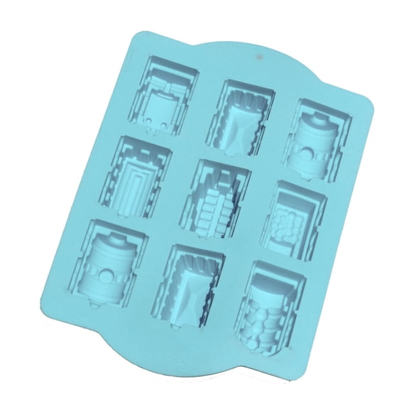 Silicones Cartoon Train Molds Resins Cake Molds DIY Bakewares Baking Dish Bakery Chocolate Soap Mould Cake Decorating Tool