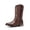 COFFEE, variant on Men's Durable Cowboy Classic Slip on Western Boots with Chic Embroidered Durable Short Fashionable Western Boots