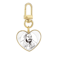 thumbnail image 1 of Dao la religión China, Lao - tzu Llavero de metal en forma de corazón dorado, 1 of 3