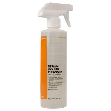 Smith & Nephew Dermal Wound Cleanser 16 Oz Spray Bottle | Wound Wash | Antibacterial Soap | First Aid Antiseptic Spray for Wounds | Non-irritating Wound Care Products | Antiseptic Skin Cleanser