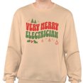 thumbnail image 2 of Very Merry Electrician Sweatshirt Unisex X-Large Sand, 2 of 5