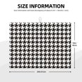thumbnail image 2 of Fotbe Houndstooth Black And White Alfombrilla de Secado para Cocina con Estampado, 18x24 Pulgadas, 2 of 7