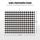 thumbnail image 2 of Fotbe Houndstooth Black And White Alfombrilla de Secado para Cocina con Estampado, 18x24 Pulgadas, 2 of 7