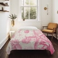 thumbnail image 4 of Pink Coastal Starfish Tapestry for Bedroom Wall Hanging Tapestry, Nautical Beach Conch Seashhells Ceiling Backdrop Tapestries Poster Blanket Wall Decor for Teens Room Living Room Dorm 59" x 79", 4 of 8