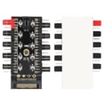 thumbnail image 2 of Computer Hub Regulator,PC Chassis Fan Hub CPU Cooling Hub Fan Hub Reliable and Durable, 2 of 14