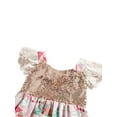 thumbnail image 3 of Seyurigaoka Kids Girls Dress Sequins Cartoon Patterns U-Neck Short Sleeve One-Piece, 3 of 7