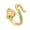 Gold, variant on Alloy Cuff Finger Ring Snake Antique Silver Size 5 Adjustable 15.5Mm P440