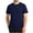 Navy, variant on Men's Baggy Solid Color Crew Neck T Shirts - Casual Stylish Fitted Stretch Tees for Men(Navy,XL)