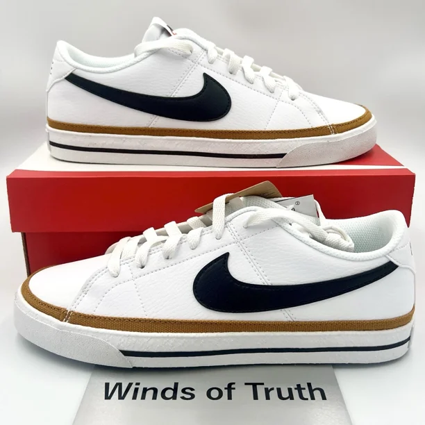 Nike COURT LEGACY White/Black/Desert Ochre DH3162-100 Men's Shoes US6-15 New