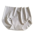 thumbnail image 2 of HUPOM Cotton Underwear For Women Womens Silk Underwear Medium waist Elastic Waist Solid Thong Blue L, 2 of 3