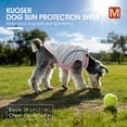 thumbnail image 6 of Kuoser UPF 50+ Sun Protection Dog Shirt, UV Protection Pet T-Shirt with Zipper and Reflective Strips, Breathable, Quick-Dry and Lightweight Vest for Small Dogs, Pink, XS, 6 of 7