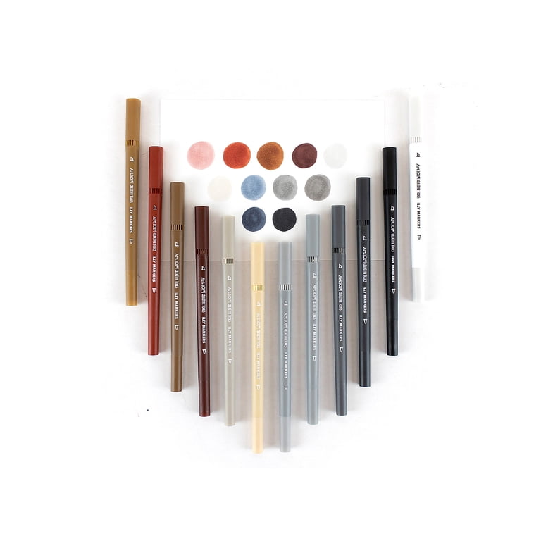 Art 101 Artist Supplies: Colored Dual Tip Drawing Set, Alcohol