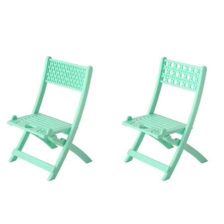 

Farfi Phone Holder Foldable Not Slipping Strong Load-bearing Reserved Charging Hole Shock-proof Chair Phone Bracket Bedroom Supply (Green)