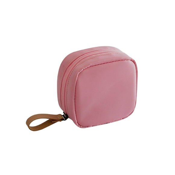 Toystoory Mini neceser para mujer, estuche de artículos de tocador a la moda, estuche para monedas para exteriores, neceser de Color sólido para niñas, Almacenamiento y organización del hogar Rosa Toystoory HA078410-03