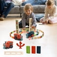 thumbnail image 3 of Darzheoy Kids Games Domino Train Toys, 100PCS Automatic Stacking Creative Game 3+ Year Old, Montessori Toy for Boys 4-6, Christmas Birthday Gifts Toddler Girls Ages 4-8, 3 of 9