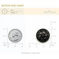 thumbnail image 2 of 20 pcs Black Retro Double Layer Openwork Metal Shank Sewing Coat Buttons -25mm -1", 2 of 5