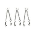 thumbnail image 1 of 3Pcs Dog Leash Two Way Dog Walking Lead Leash Double-End Hauling Cable Iron Chain Pulling Rope Silver, 1 of 6