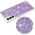 thumbnail image 4 of For Samsung Galaxy A14 5G Case,Cute Glitter Bling Twinkle Stardust with Drop Protection Shockproof Soft TPU Slim Flexible Phone Case Girls/Women Protective case for Samsung A14 5G,Purple, 4 of 6