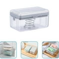 Auto Foaming Soap Dish Leakproof Travel Soap Dish with Lid Travel Soap
