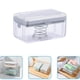 thumbnail image 4 of Jabonera automática con espuma, a prueba de fugas, para viajes, con tapa, contenedor de jabón de viaje, estuche portátil para jabón, jabón para ducha, baño, cocina, bañera, esponjas para mantener las, 4 of 6