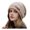 Khaki, variant on Winter Knitted Cap for Women Girls, Thickened Warm Hat for Cold Weather, Plush Lined Fashion Stacked Hat, Stylish Slouchy Cap for All Face Shapes