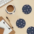 thumbnail image 6 of Multi-Shape Mdf Cork Coaster 4 Pieces Of Anti-Slip, Anti-Wear And Anti-Fouling 3.9in Easy To Clean And Stable Structure Independence Day Theme Star (12) Round Shape, 6 of 7