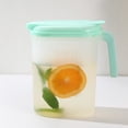 thumbnail image 2 of Cevemin High Borosilicate Glass Cold Water Pitcher with Stainless Steel Lid - Heat-Resistant 1.6L Glass Pitcher for Sun Tea, Iced Coffee, Infused Water and Family Entertaining at Home, Office, 2 of 7