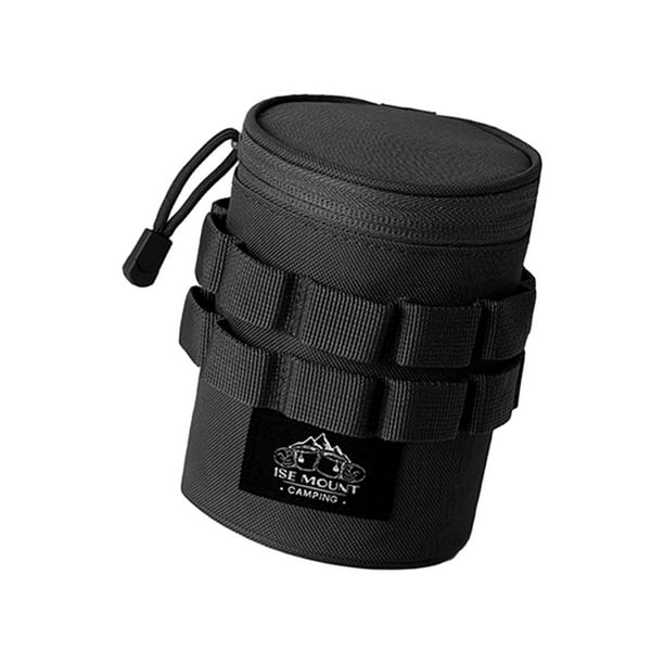 Bolsa portavasos, portavasos para bebidas, bolsa para botella de agua, bolsa para botella de agua Negro