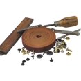 thumbnail image 6 of TOFL Genuine Top-Grain Leather Strap | 72 Inches Long | 3/8 Inch Wide | 1/8 Inch Thick (7-8 oz) | 1 Leather Strip for DIY Arts & Craft Projects, Clothing, Jewelry, Wrapping | Burgundy, 6 of 8