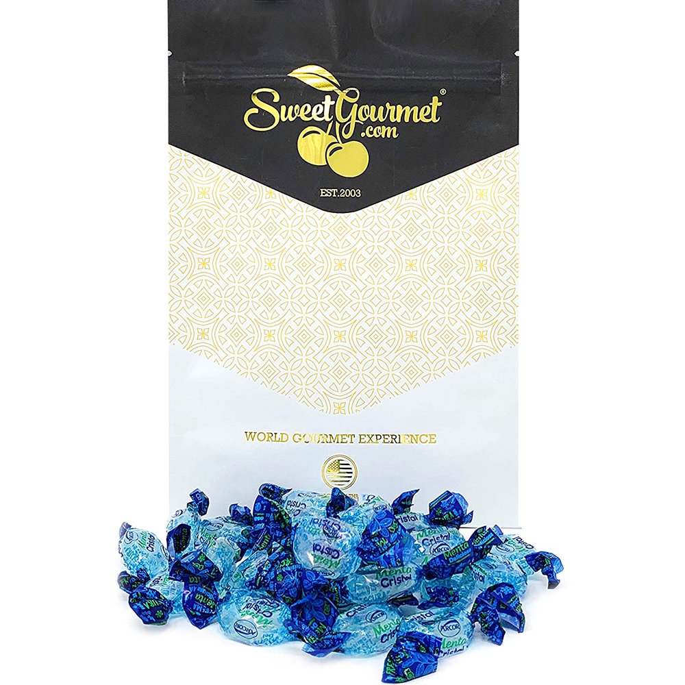 Arcor Crystal Mints Refreshing Mint Clear Hard Candy Bulk Wrapped 15oz bag