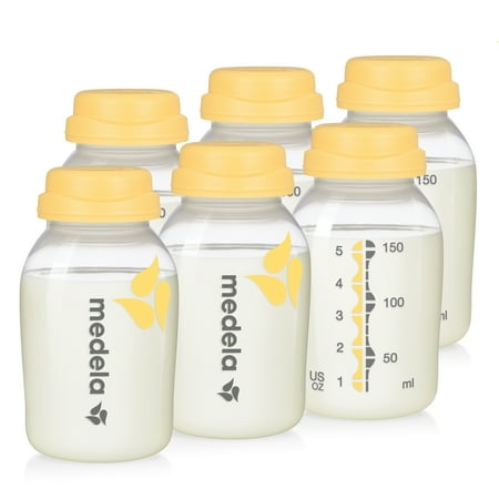 Medela Breast Milk Collection & Storage Bottle, 6 (Best Breast Milk Storage Bags)