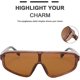 thumbnail image 2 of Retro Aviator Square Sunglasses Sport Siamese S Goggles For Men Women B2722, 2 of 4