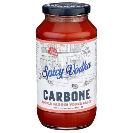 Carbone Spicy Vodka Pasta Sauce | World Famous Signature Recipe | Slow-Cooked with 100% Italian Tomatoes | Vegetarian, Gluten Free, Low Carb, Keto Pasta Sauce, 24 Fl Oz