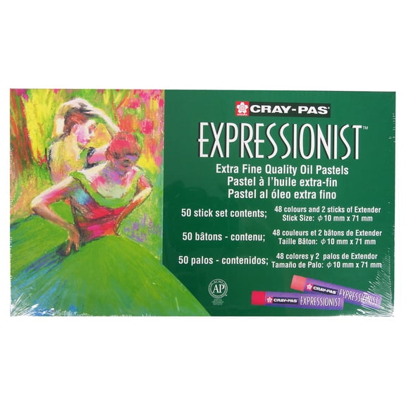 Sakura Cray-Pas Expressionist Extra Fine Oil Pastels, Assorted Colors, Set of 50