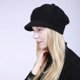 thumbnail image 4 of Gorro de punto para mujer, de invierno, de color liso y terciopelo, cálido, de lana suave y a la moda, para invierno., 4 of 5
