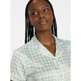 thumbnail image 5 of Joyspun Women’s Stretch Satin Short Sleeve Top and Shorts Pajama Set, Sizes XS-3X, 5 of 6