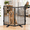 Black-【2 Panels】 32''H*40''W, variant on Metal Freestanding Dog Gates With Door For Outdoor Indoor 120'' Extra Wide 32'' Tall Free Standing Gate Doorways Large Openings De