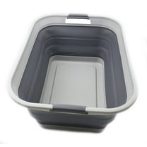 SAMMART Collapsible Plastic Laundry Basket - Foldable Pop Up Storage Container/Organizer - Portable Washing Tub - Space Saving Hamper/Basket