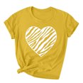 thumbnail image 2 of Fesfesfes Shirt for Women Fashion Women Valentine's Day Print Short Sleeve T-shirt Novelty Graphic Tops Tee XL(US:10), 2 of 4