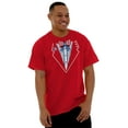 thumbnail image 3 of American Flag Tuxedo Funny July 4th Men's Graphic T Shirt Tees Brisco Brands M, 3 of 6