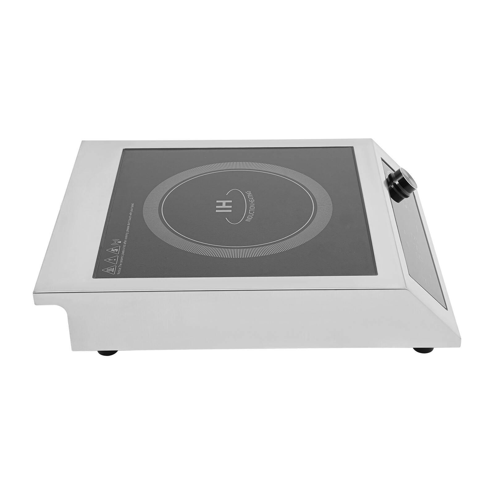 Commercial Induction Cooktop Induction Cooker Electric Hot Plate LED Display 3500W Portable Electric Induction Stove with 9.06 Inch Heating Plate