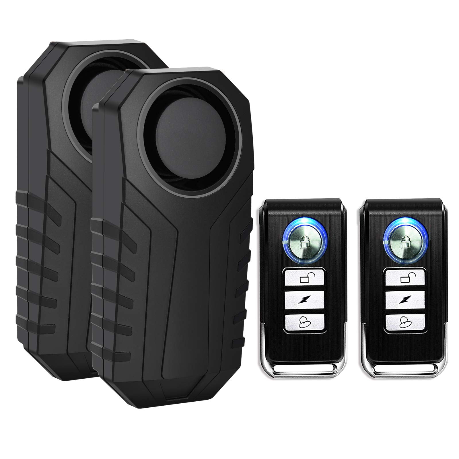 Wireless Motorcycle Bicycle Anti-Theft Alarm Vibration Remote Control Waterproof 