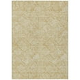 thumbnail image 2 of HomeRoots 594627 9 x 12 ft. Gold & Beige Floral Washable Indoor & Outdoor Rectangle Area Rug, 2 of 5