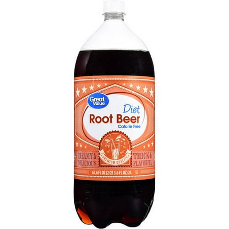Great Value Diet Root Beer, 2 L