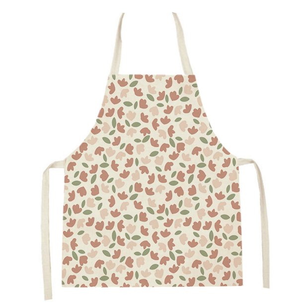Delantal de cocina de 1 pieza con cuello ajustable y bolsillo central visible con lazos largos para mujeres y hombres | Chef