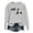A1-Grey554, variant on XIAOCHA Womens Hockey Grandma Sport Letter Crew Neck Sweatshirt Ice Hockey Fan Oversized Pullover Top