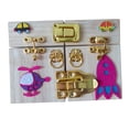 thumbnail image 3 of Accesorios para tableros de actividades, pestillos y puertas, juguetes educativos, motricidad fina Estilo B, 3 of 9