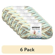 (6 pack) Bernat® Baby Blanket™ #6 Super Bulky Polyester Yarn, Beach Babe 10.5oz/300g, 220 Yards