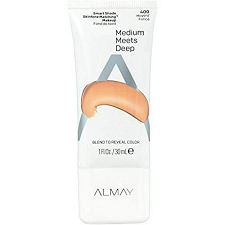 Almay Smart Shade Skintone Matching Makeup, 400 Medium Meets Deep