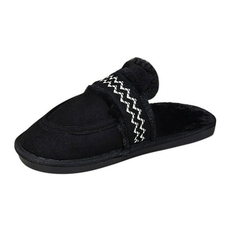 

Jungdeepe Women s Winter Solid Color Suede Slippers Comfortable Warm Slippers At Home Wide Slides for Women Cute Slippers for Women Size 11 Open Toe Slippers for Women Memory Foam Mukluks Slippers for